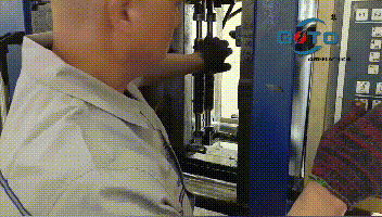 Goto Electric Workers Operate Equipment To Produce Polymer Surge Arrester GIF