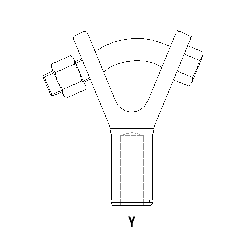 Y Type Composite Suspension Insulator Mark of Gold Instrument