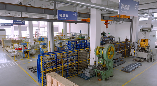 The Mold Area And Punching Area In The Workshop